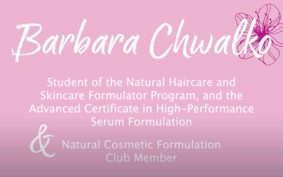 The power to create, the freedom to believe: Joining the Natural Cosmetic Formulation Club